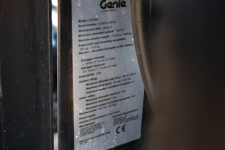 Ножничный подъемник Genie GS5390 Diesel, 4x4 Drive, 18.15m Working Height, 6: фото 7
