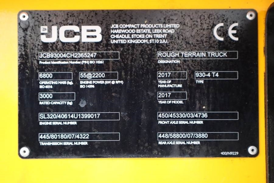 Внедорожный погрузчик JCB 930-4 T4 Valid inspection, *Guarantee! Diesel, 4x4: фото 6
