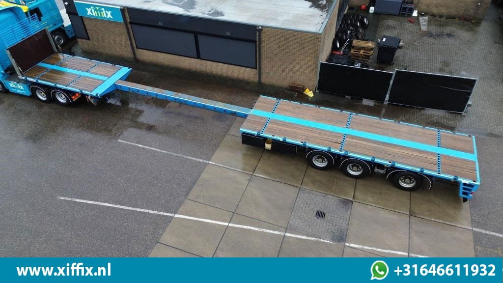 ES-GE 3-ass. Vlakke uitschuifbare oplegger / Naloop gestuurd - Полуприцеп бортовой/ Платформа: фото 2 ES-GE 3-ass. Vlakke uitschuifbare oplegger / Naloop gestuurd - Полуприцеп бортовой/ Платформа: фото 2