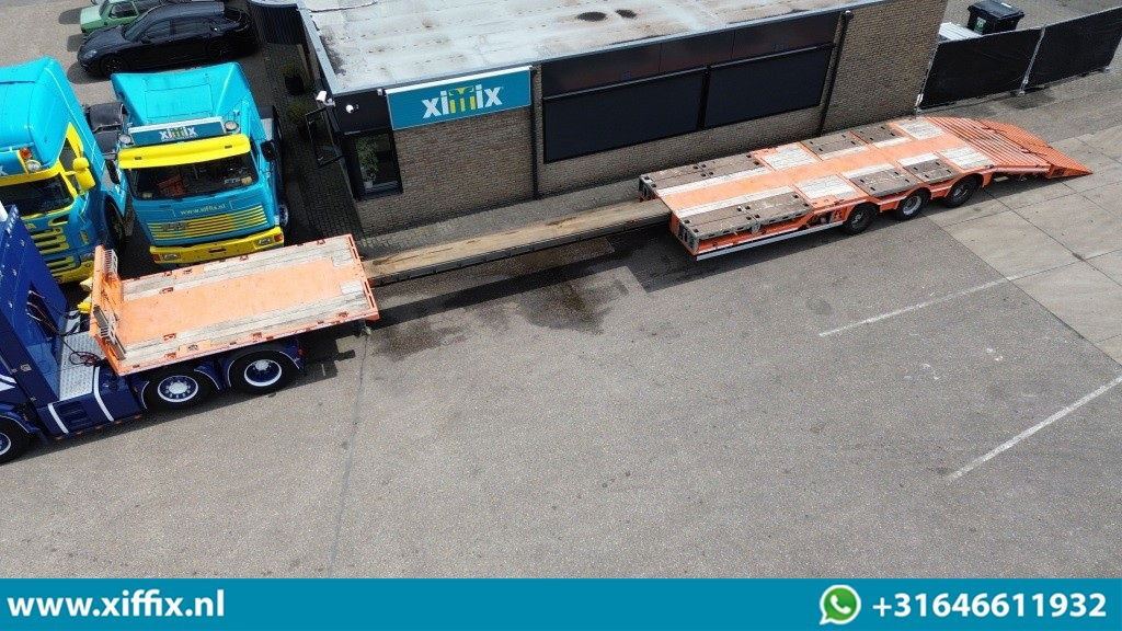 Faymonville 3-ass. Vlakke uitschuifbare Mega oplegger / Uitklapbare laadvloer klep / Naloop gestuurd - Полуприцеп бортовой/ Платформа: фото 1 Faymonville 3-ass. Vlakke uitschuifbare Mega oplegger / Uitklapbare laadvloer klep / Naloop gestuurd - Полуприцеп бортовой/ Платформа: фото 1