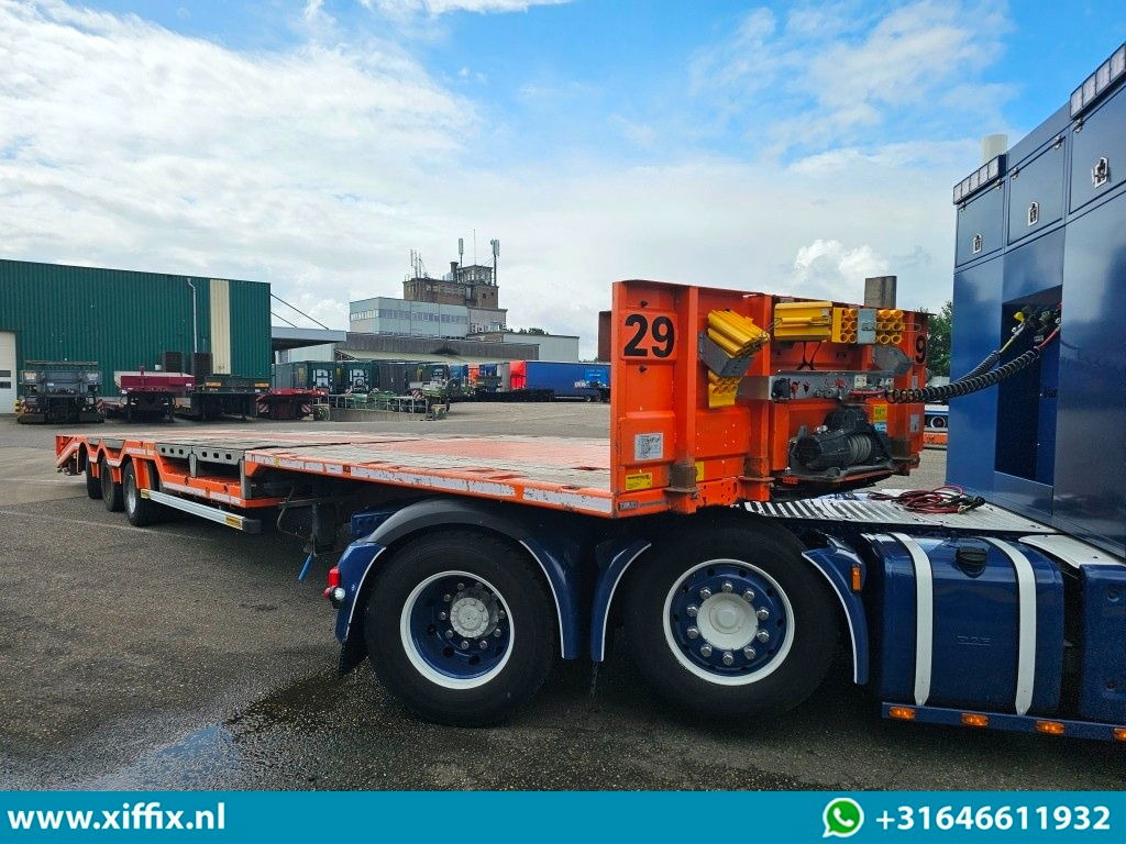 Faymonville 3-ass. Vlakke uitschuifbare Mega oplegger / Uitklapbare laadvloer klep / Naloop gestuurd - Полуприцеп бортовой/ Платформа: фото 4 Faymonville 3-ass. Vlakke uitschuifbare Mega oplegger / Uitklapbare laadvloer klep / Naloop gestuurd - Полуприцеп бортовой/ Платформа: фото 4