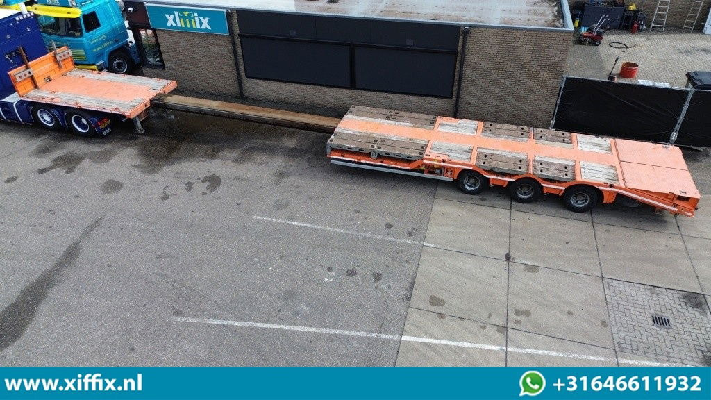 Faymonville 3-ass. Vlakke uitschuifbare Mega oplegger / Uitklapbare laadvloer klep / Naloop gestuurd - Полуприцеп бортовой/ Платформа: фото 2 Faymonville 3-ass. Vlakke uitschuifbare Mega oplegger / Uitklapbare laadvloer klep / Naloop gestuurd - Полуприцеп бортовой/ Платформа: фото 2