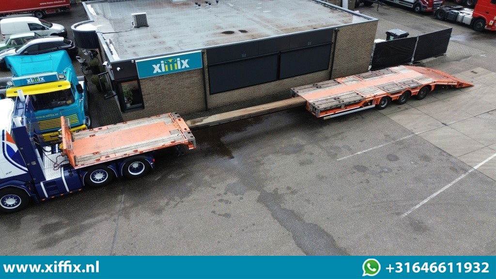 Faymonville 3-ass. Vlakke uitschuifbare Mega oplegger / Uitklapbare laadvloer klep / Naloop gestuurd - Полуприцеп бортовой/ Платформа: фото 1 Faymonville 3-ass. Vlakke uitschuifbare Mega oplegger / Uitklapbare laadvloer klep / Naloop gestuurd - Полуприцеп бортовой/ Платформа: фото 1