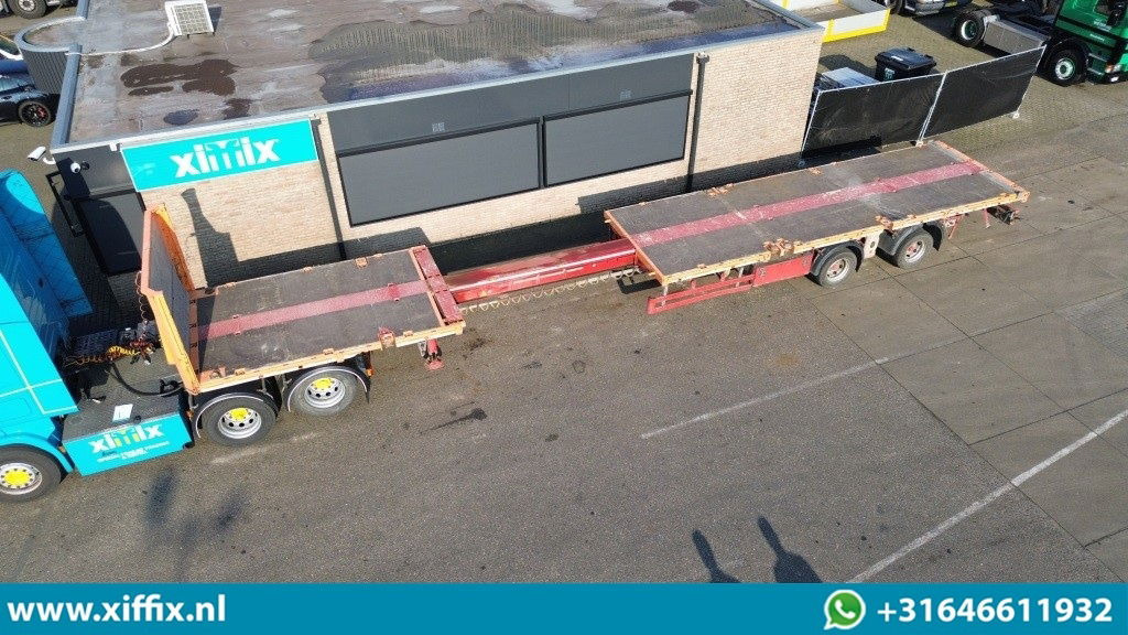 Fellechner 2-ass. Vlakke uitschuifbare Mega oplegger / Naloop gestuurd - Полуприцеп бортовой/ Платформа: фото 1 Fellechner 2-ass. Vlakke uitschuifbare Mega oplegger / Naloop gestuurd - Полуприцеп бортовой/ Платформа: фото 1