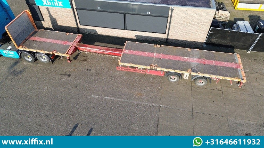 Fellechner 2-ass. Vlakke uitschuifbare Mega oplegger / Naloop gestuurd - Полуприцеп бортовой/ Платформа: фото 2 Fellechner 2-ass. Vlakke uitschuifbare Mega oplegger / Naloop gestuurd - Полуприцеп бортовой/ Платформа: фото 2