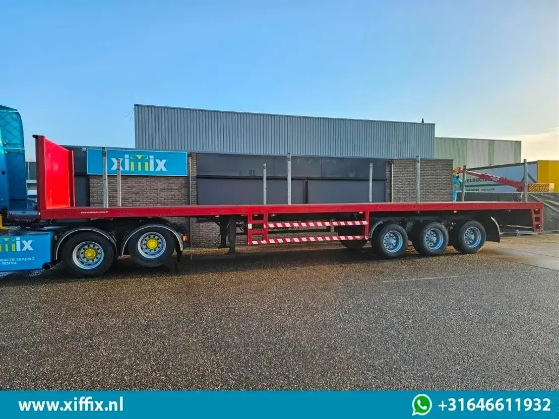 Lintrailers 3-ass. Vlakke uitschuifbare oplegger / Naloop gestuurd - Полуприцеп бортовой/ Платформа: фото 4 Lintrailers 3-ass. Vlakke uitschuifbare oplegger / Naloop gestuurd - Полуприцеп бортовой/ Платформа: фото 4