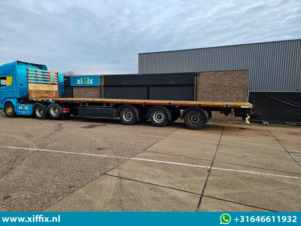 Полуприцеп бортовой/ Платформа Meusburger 3-ass. Vlakke uitschuifbare oplegger / 3x gestuurd: фото 10 Полуприцеп бортовой/ Платформа Meusburger 3-ass. Vlakke uitschuifbare oplegger / 3x gestuurd: фото 10