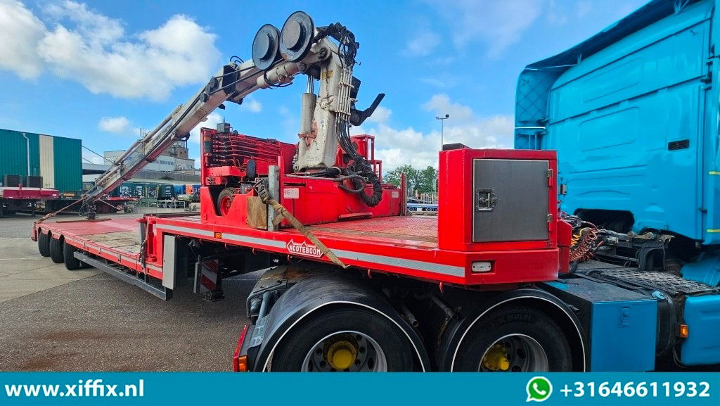 Nooteboom 3-ass. Uitschuifbare semi dieplader met Hiab 22 ton/mtr. Kraan / 3x gestuurd - Низкорамный полуприцеп: фото 4 Nooteboom 3-ass. Uitschuifbare semi dieplader met Hiab 22 ton/mtr. Kraan / 3x gestuurd - Низкорамный полуприцеп: фото 4