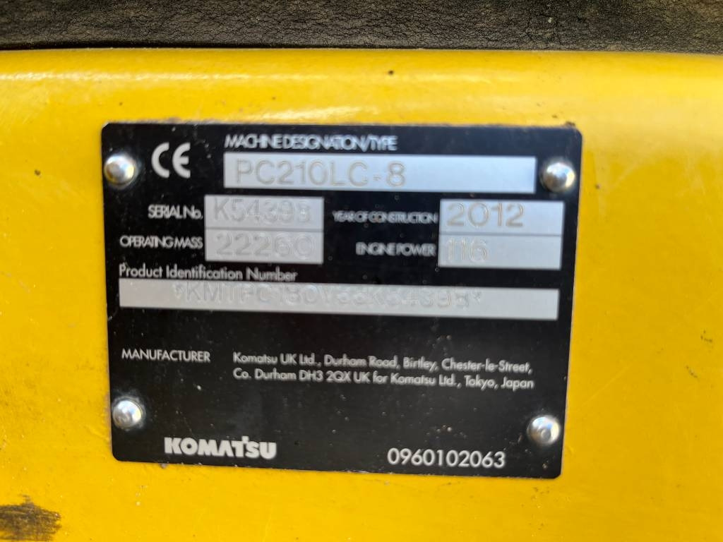 Гусеничный экскаватор Komatsu PC 210 LC-8: фото 12