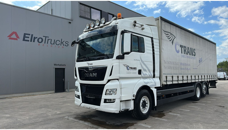 MAN TGX 26.400 (EURO 6 / 6X2 / LIFT / HAYON / BELGIAN TRUCK / GUTE ZUSTAND !! / 8.40 BOX LENGTH) - Тентованный грузовик: фото 1 MAN TGX 26.400 (EURO 6 / 6X2 / LIFT / HAYON / BELGIAN TRUCK / GUTE ZUSTAND !! / 8.40 BOX LENGTH) - Тентованный грузовик: фото 1