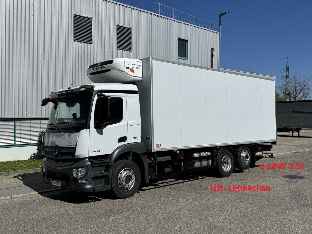 Mercedes-Benz Antos 2533L Kühlkoffer TK T-800R Lenkachse TOP - Рефрижератор: фото 1 Mercedes-Benz Antos 2533L Kühlkoffer TK T-800R Lenkachse TOP - Рефрижератор: фото 1