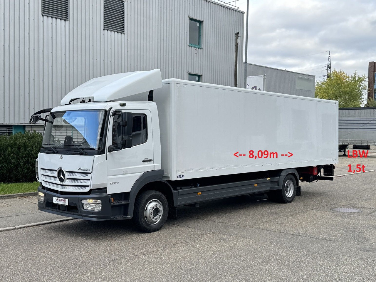 Mercedes-Benz Atego 1227L Koffer 8m LBW Klima Diff. Sperre - Грузовик с закрытым кузовом: фото 1 Mercedes-Benz Atego 1227L Koffer 8m LBW Klima Diff. Sperre - Грузовик с закрытым кузовом: фото 1