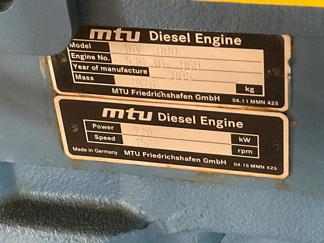 MTU 16V2000, 900KVA generatorset. Like brand new. Low standby hours - Электрогенератор: фото 4 MTU 16V2000, 900KVA generatorset. Like brand new. Low standby hours - Электрогенератор: фото 4