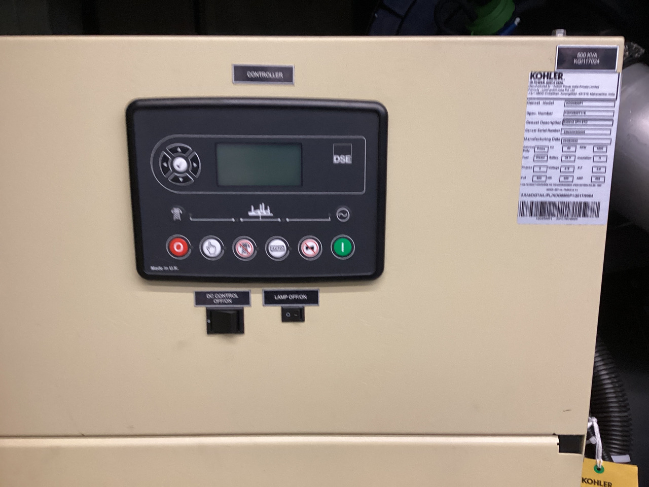 Volvo 515KVA generatorset Kohler. Brand New. - Электрогенератор: фото 3 Volvo 515KVA generatorset Kohler. Brand New. - Электрогенератор: фото 3