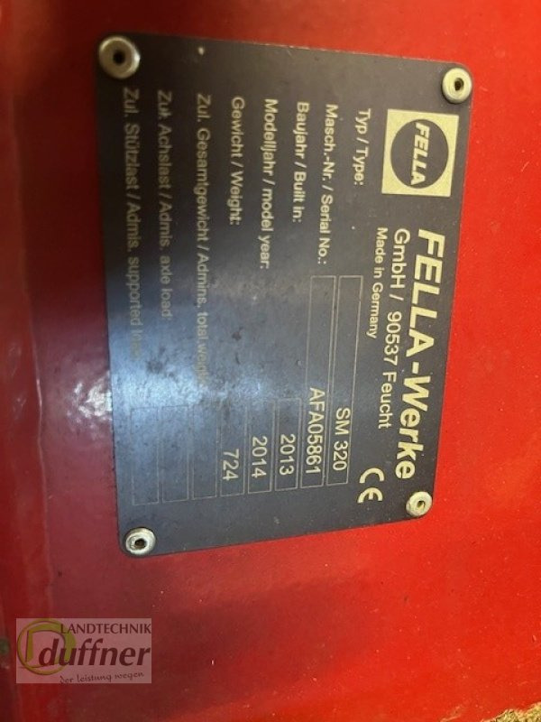 Fella SM 320 - Косилка: фото 4 Fella SM 320 - Косилка: фото 4