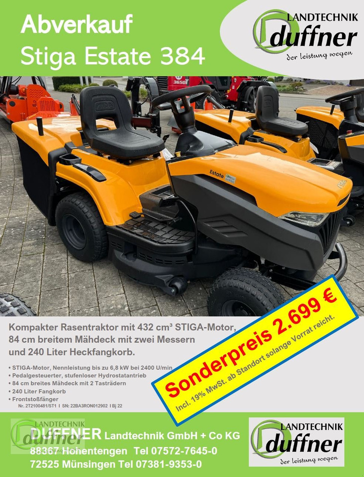 Stiga Stiga Estate 384 Hydr - Газонокосилка: фото 2 Stiga Stiga Estate 384 Hydr - Газонокосилка: фото 2