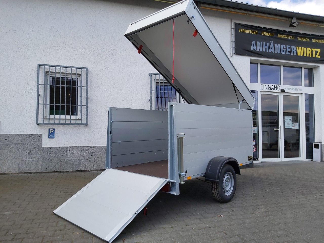 ALUBOXX Deckelanhänger GTB 1200 VT2 251x126x118cm Heckrampe (S) 1160kg Winter Aktion - Прицеп-фургон: фото 4 ALUBOXX Deckelanhänger GTB 1200 VT2 251x126x118cm Heckrampe (S) 1160kg Winter Aktion - Прицеп-фургон: фото 4
