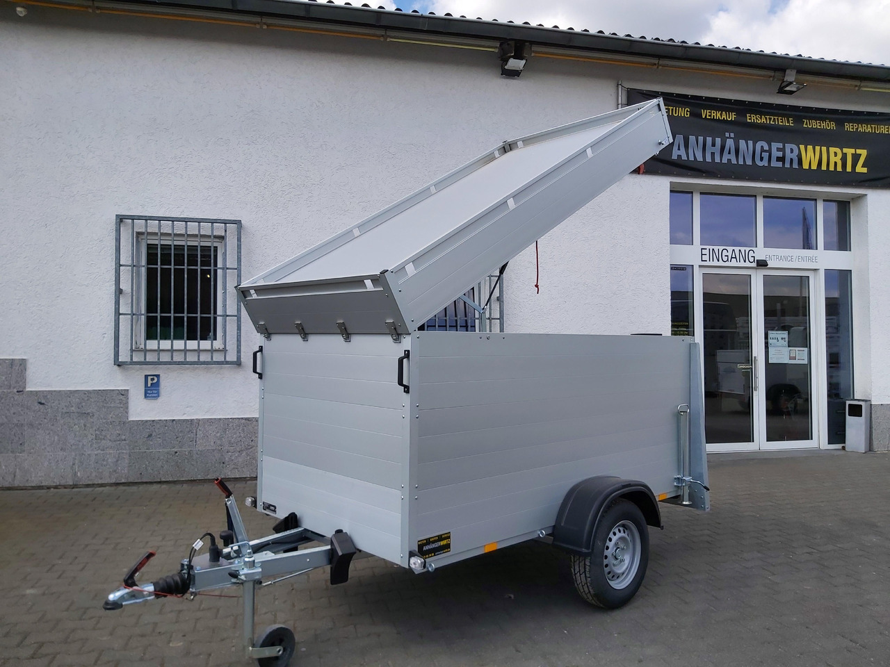 ALUBOXX Deckelanhänger GTB 1200 VT2 251x126x118cm Heckrampe (S) 1160kg Winter Aktion - Прицеп-фургон: фото 2 ALUBOXX Deckelanhänger GTB 1200 VT2 251x126x118cm Heckrampe (S) 1160kg Winter Aktion - Прицеп-фургон: фото 2