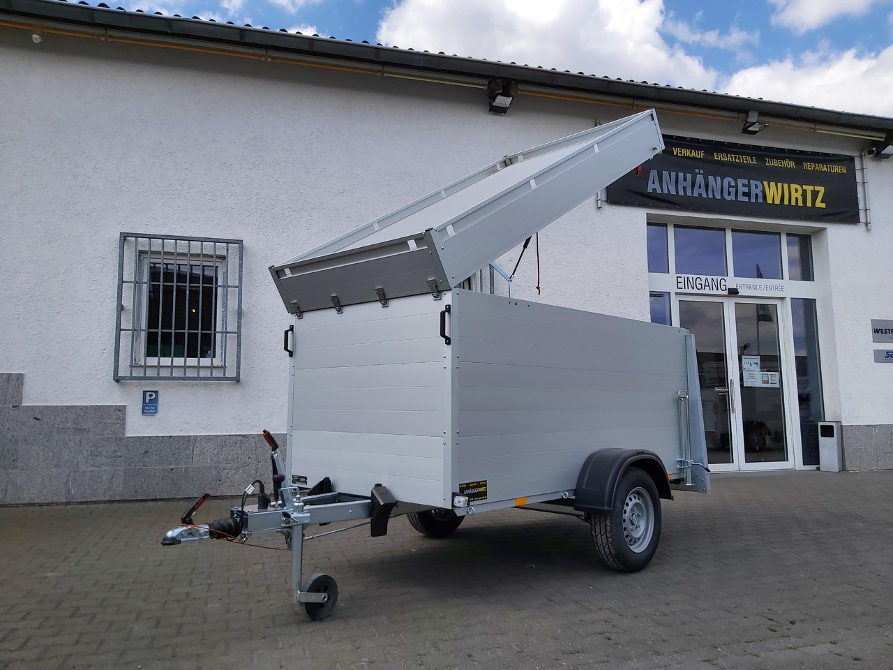 ALUBOXX Deckelanhänger GTB 1200 VT2 251x126x118cm Heckrampe (S) 1160kg Winter Aktion - Прицеп-фургон: фото 1 ALUBOXX Deckelanhänger GTB 1200 VT2 251x126x118cm Heckrampe (S) 1160kg Winter Aktion - Прицеп-фургон: фото 1