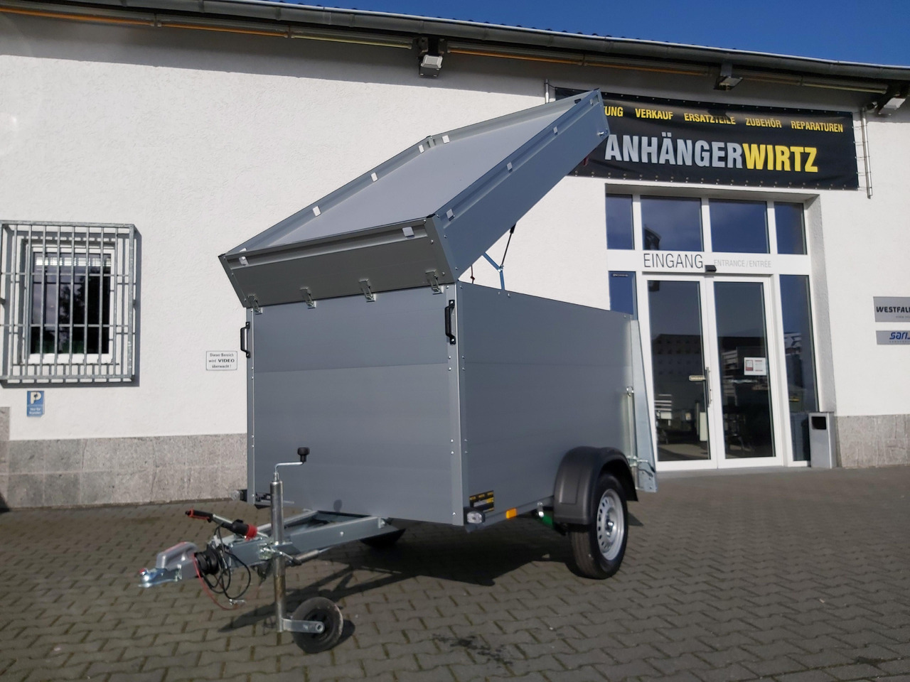 ALUBOXX Deckelanhänger GTB 750 VT2 211x126x118cm Heckrampe (XS) 750kg Top Seller Angebot - Прицеп-фургон: фото 1 ALUBOXX Deckelanhänger GTB 750 VT2 211x126x118cm Heckrampe (XS) 750kg Top Seller Angebot - Прицеп-фургон: фото 1