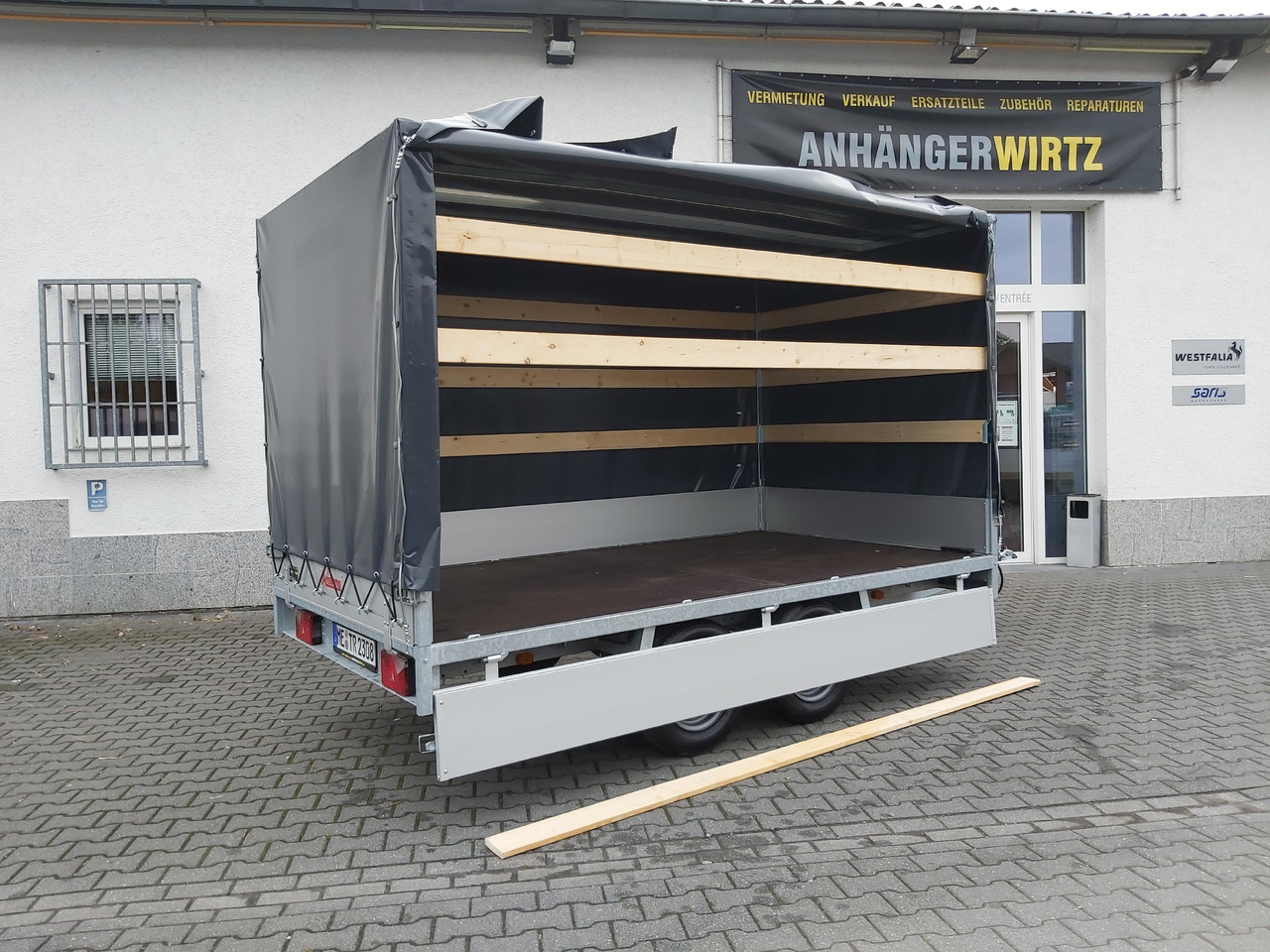 Anssems Hochlader PSX - S 2500 325x178x30cm 180cm Hochplane grau (L) 2500kg Aktion - Тентованный прицеп: фото 2 Anssems Hochlader PSX - S 2500 325x178x30cm 180cm Hochplane grau (L) 2500kg Aktion - Тентованный прицеп: фото 2