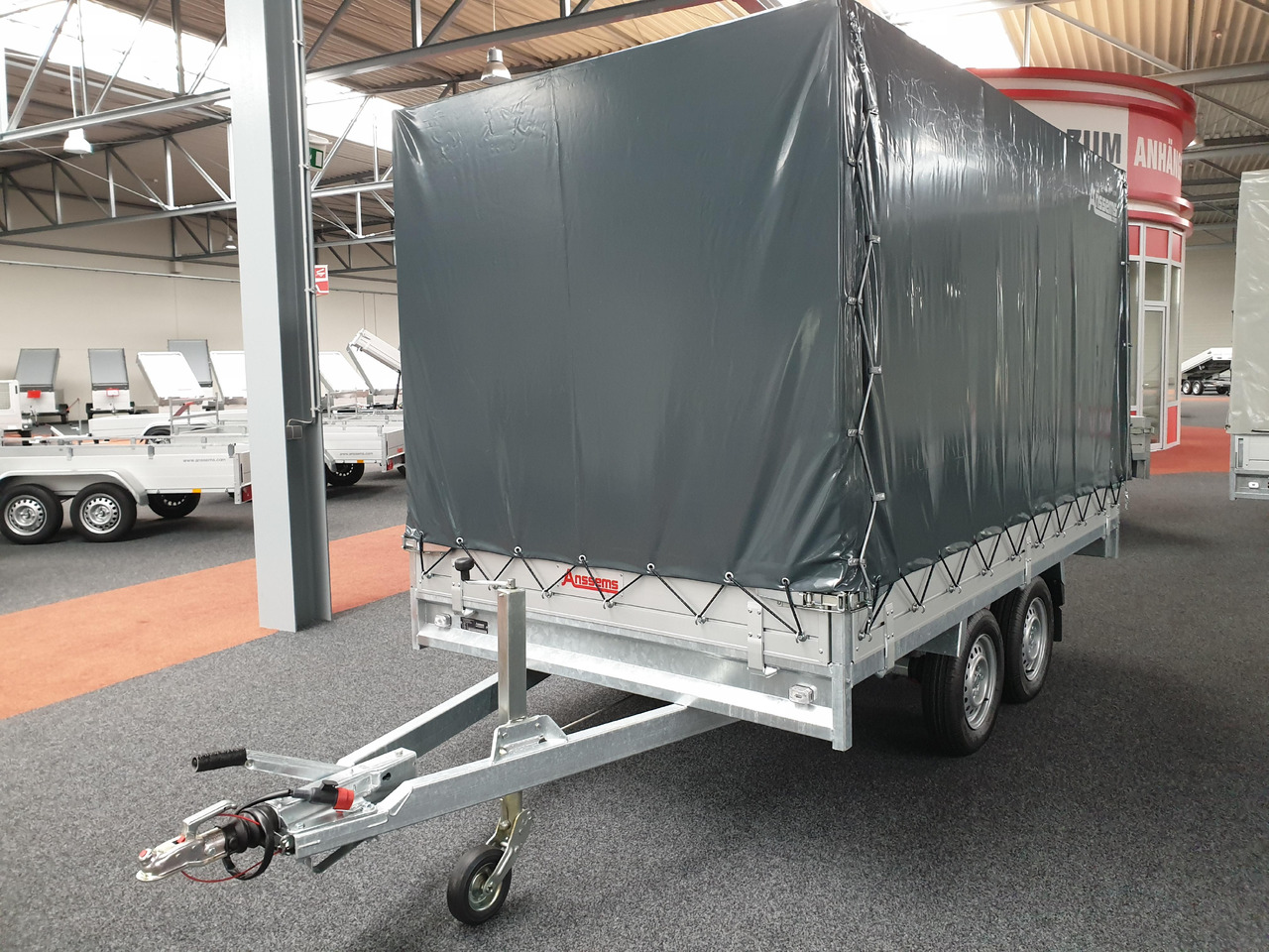 Anssems Hochlader PSX - S 3000 325x178x30cm 180cm Hochplane grau (L) 3000kg Aktion - Тентованный прицеп: фото 1 Anssems Hochlader PSX - S 3000 325x178x30cm 180cm Hochplane grau (L) 3000kg Aktion - Тентованный прицеп: фото 1