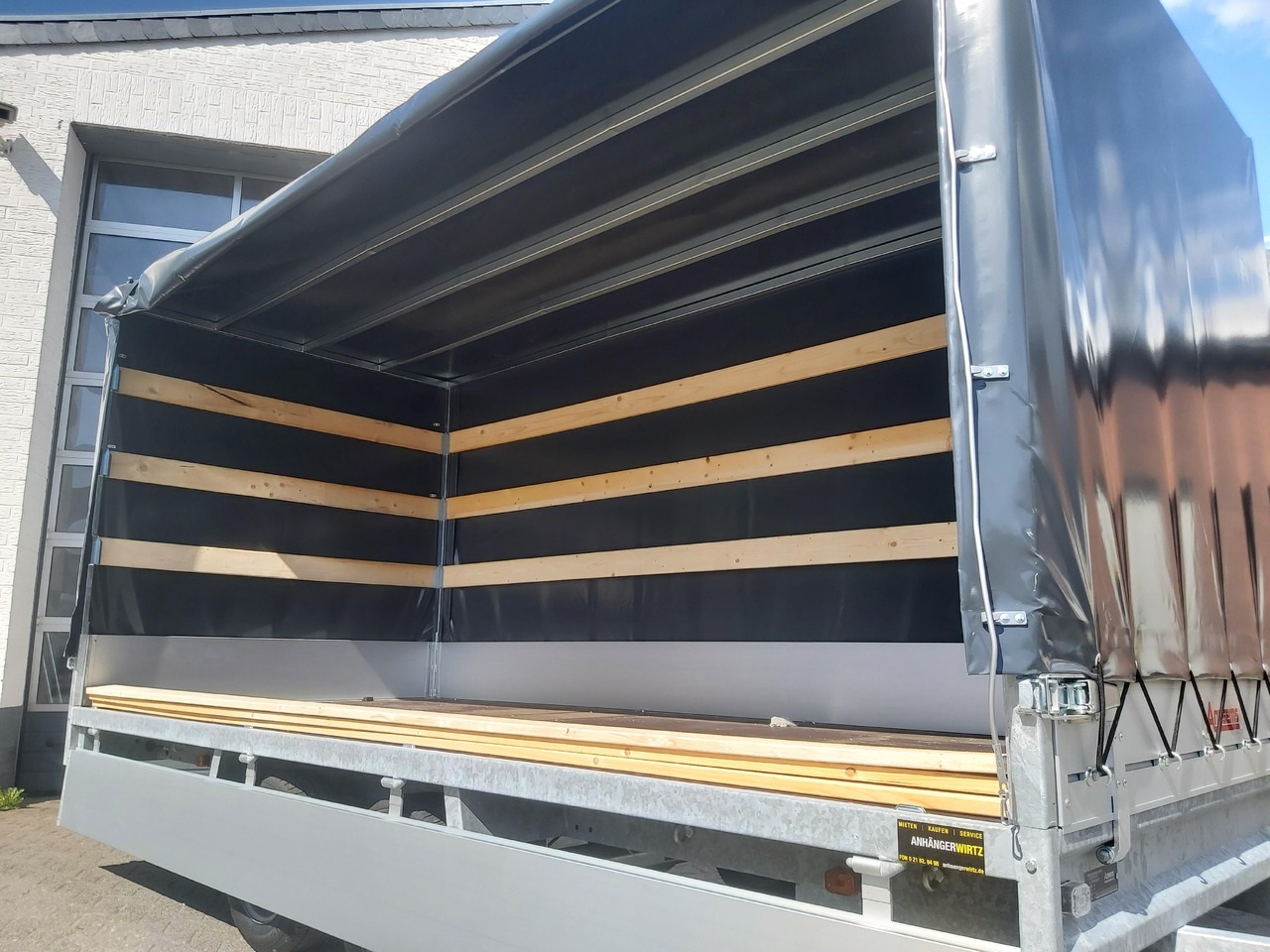 Anssems Hochlader PSX - S 3000 405x178x30cm 180cm Hochplane grau (XL) 3000kg Aktion - Тентованный прицеп: фото 4 Anssems Hochlader PSX - S 3000 405x178x30cm 180cm Hochplane grau (XL) 3000kg Aktion - Тентованный прицеп: фото 4