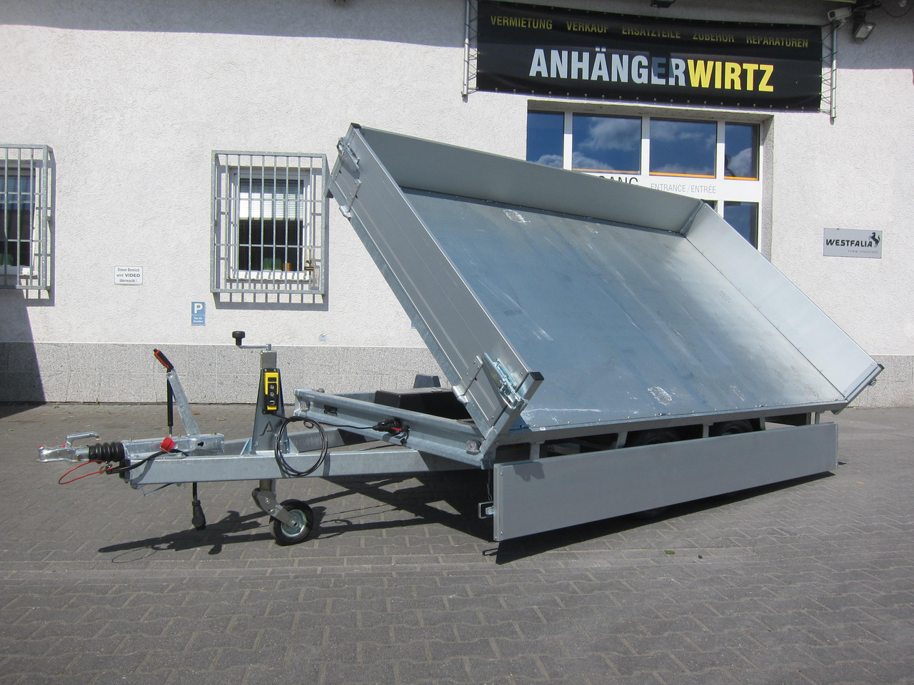 Anssems Kipper KSX 3000 Elektrisch 305x178x30cm Stahlboden niedrig Fahrgestell 3000kg online Aktion - Самосвальный прицеп: фото 1 Anssems Kipper KSX 3000 Elektrisch 305x178x30cm Stahlboden niedrig Fahrgestell 3000kg online Aktion - Самосвальный прицеп: фото 1