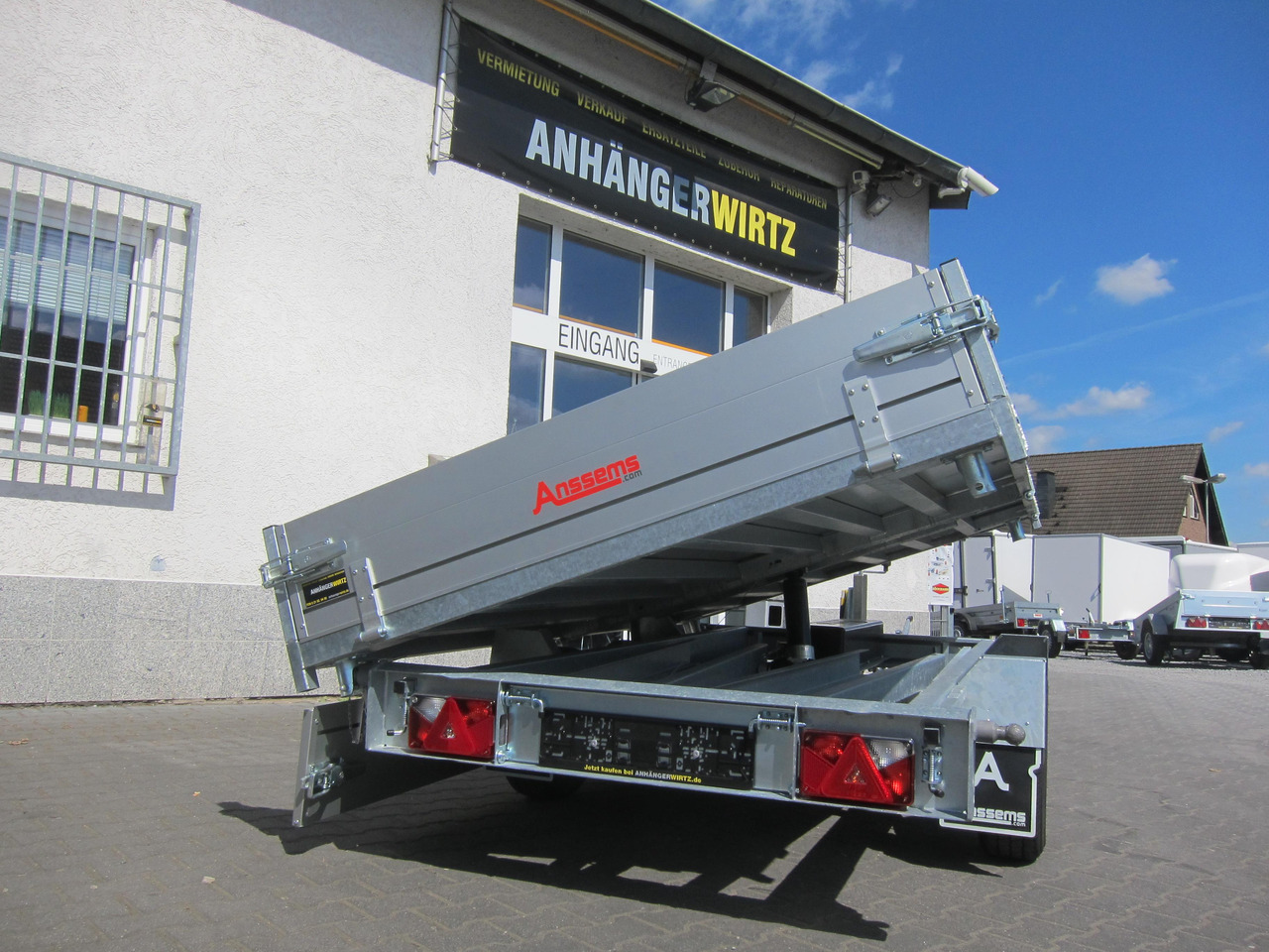 Anssems Kipper KSX 3000 Elektrisch 305x178x30cm Stahlboden niedrig Fahrgestell 3000kg online Aktion - Самосвальный прицеп: фото 3 Anssems Kipper KSX 3000 Elektrisch 305x178x30cm Stahlboden niedrig Fahrgestell 3000kg online Aktion - Самосвальный прицеп: фото 3