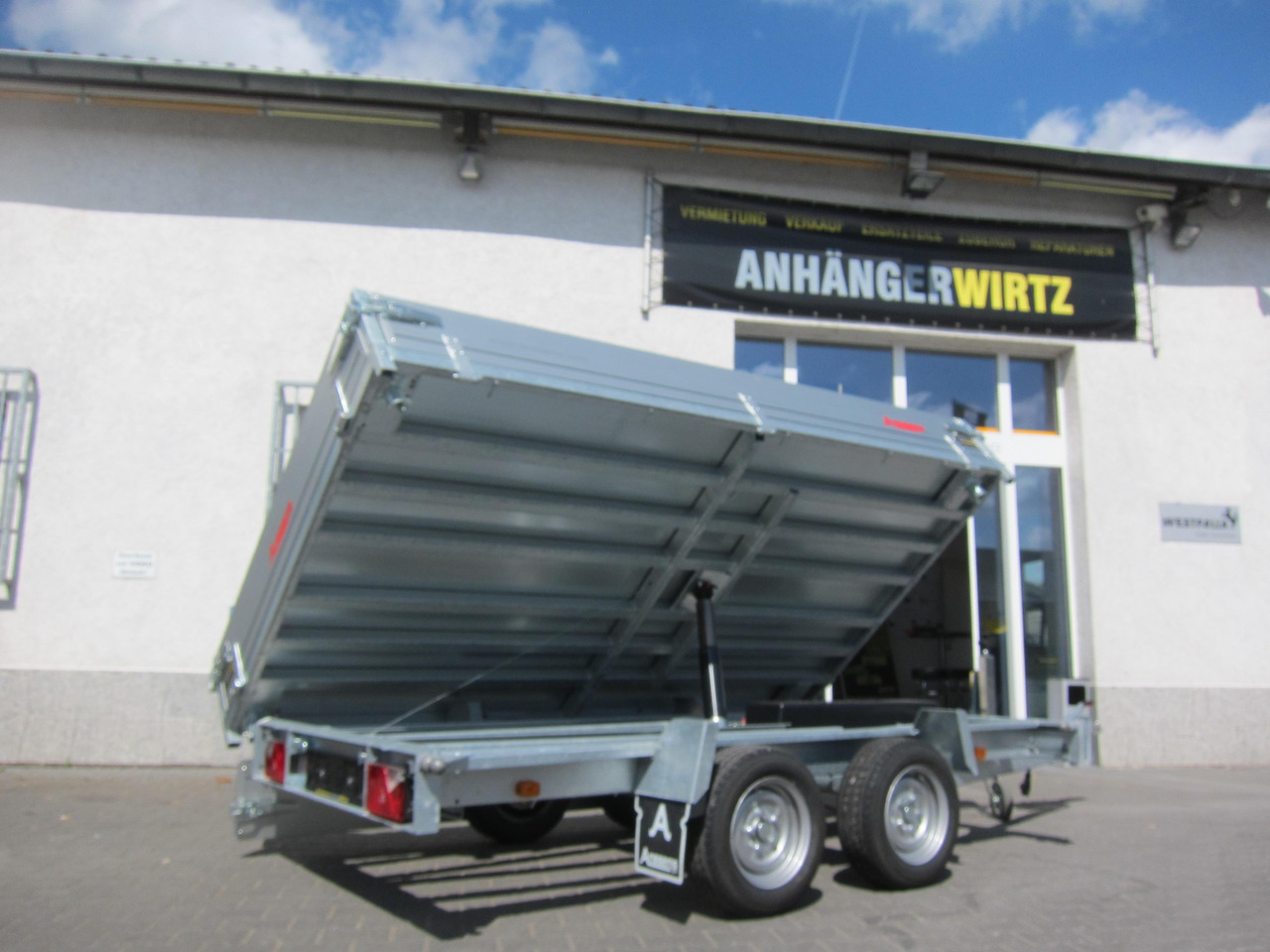 Anssems Kipper KSX 3000 Elektrisch 305x178x30cm Stahlboden niedrig Fahrgestell 3000kg online Aktion - Самосвальный прицеп: фото 2 Anssems Kipper KSX 3000 Elektrisch 305x178x30cm Stahlboden niedrig Fahrgestell 3000kg online Aktion - Самосвальный прицеп: фото 2