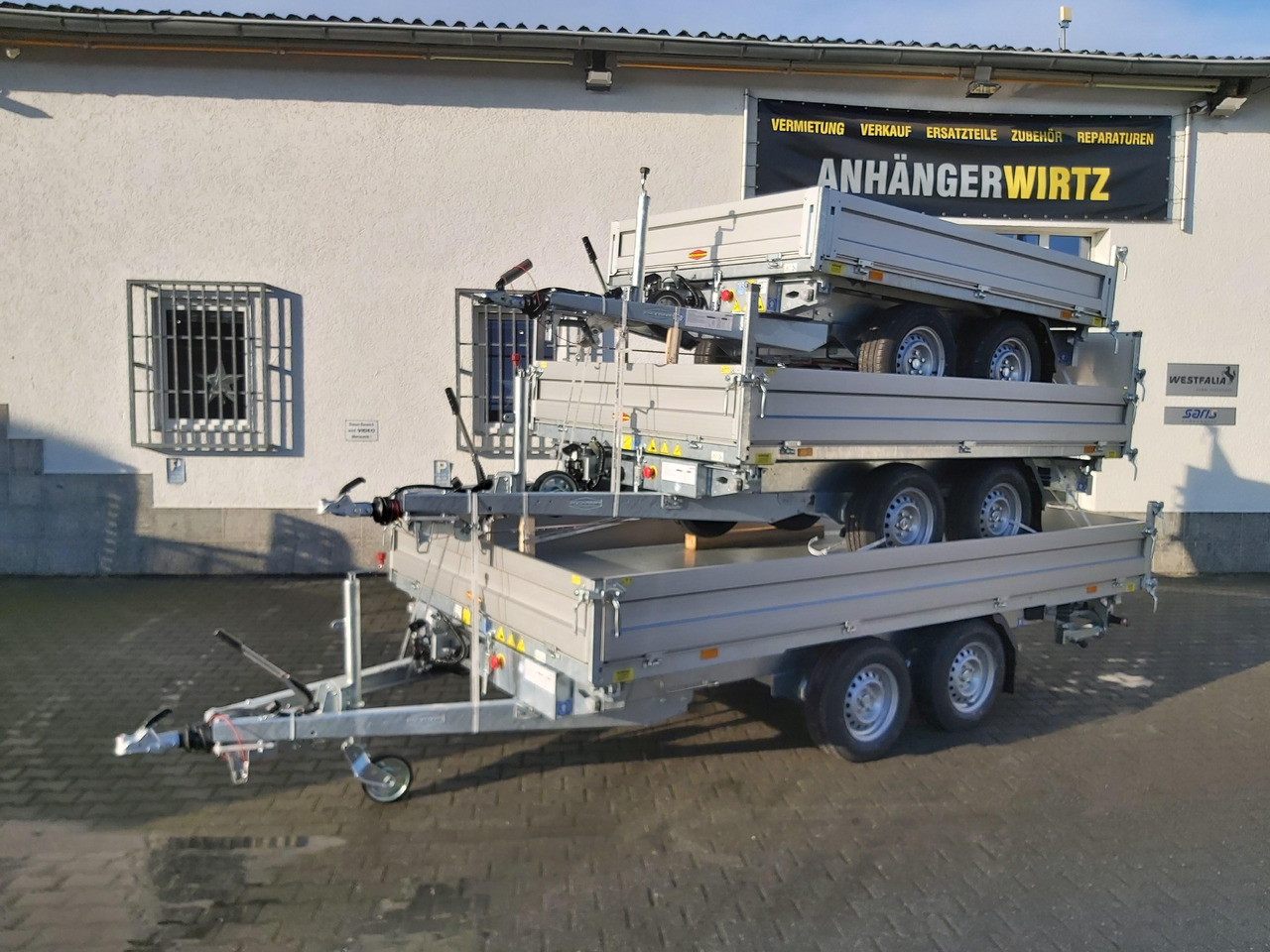 Böckmann Kipper DK AL 4121/35 Profi Elektrisch + NHP (XL) 3500kg Modell 2022 - Самосвальный прицеп: фото 1 Böckmann Kipper DK AL 4121/35 Profi Elektrisch + NHP (XL) 3500kg Modell 2022 - Самосвальный прицеп: фото 1