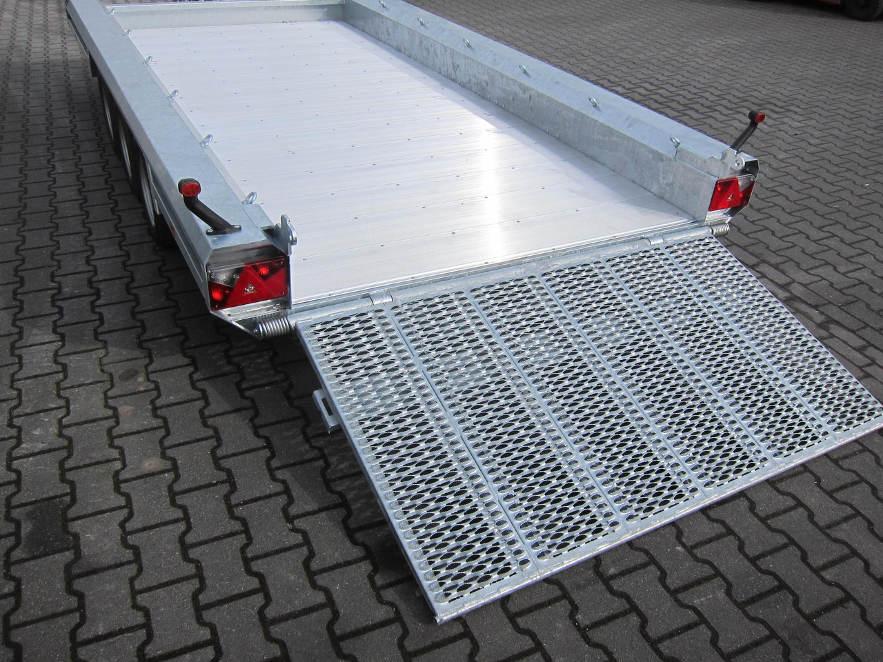 Прицеп для спецтехники HULCO TERRAX Aluboden 394x188x27cm Heckrampe 100cm Tridem (XL) 3500kg: фото 7