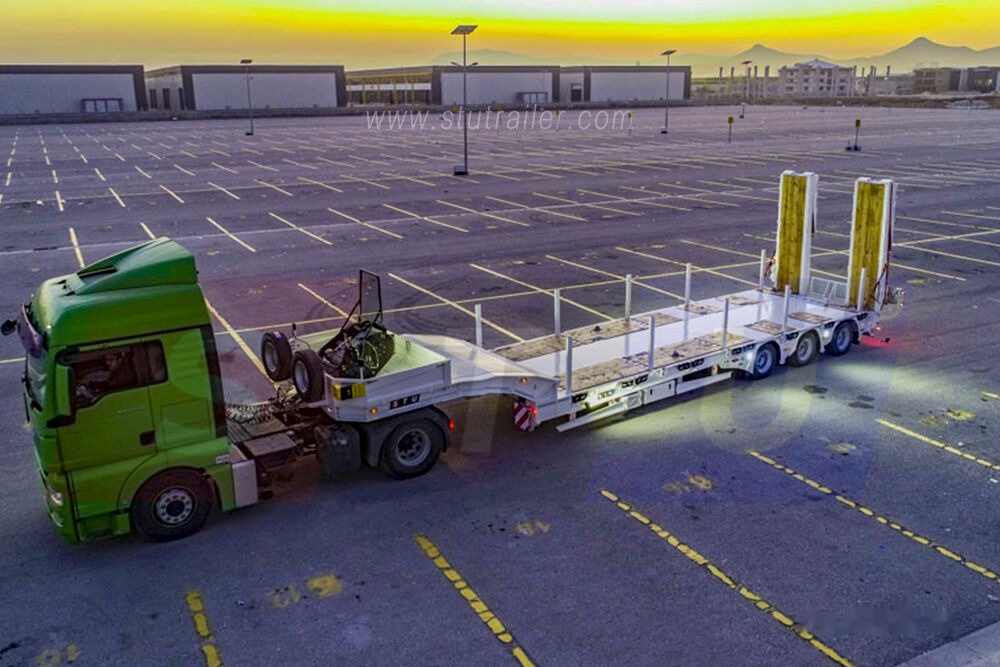 Новый Низкорамный полуприцеп STU 3 Axles Lowbed Trailer: фото 8