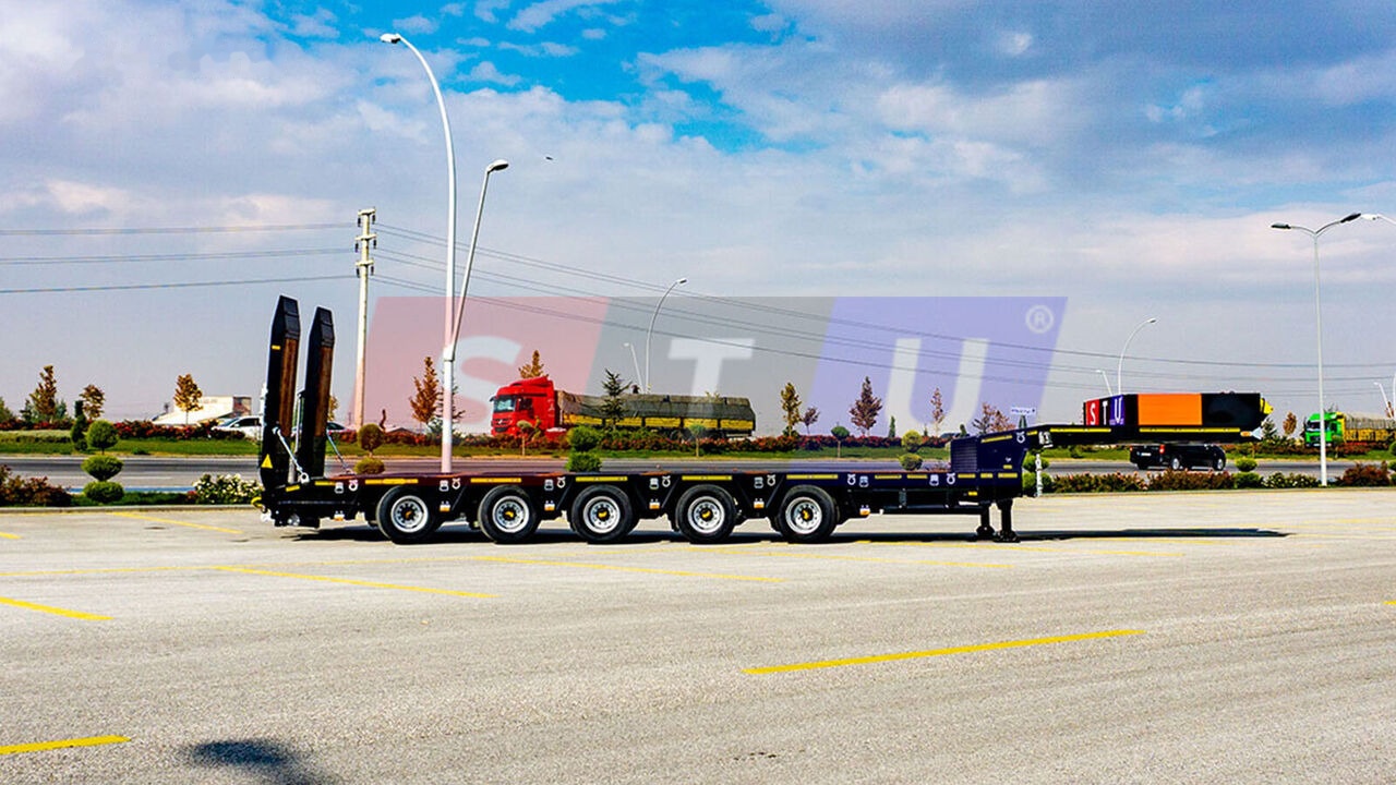 Новый Низкорамный полуприцеп STU 3 Axles Lowbed Trailer: фото 20