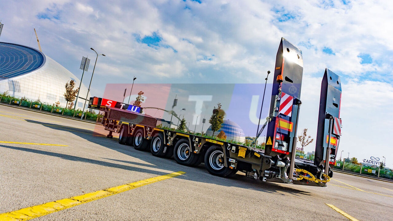 Новый Низкорамный полуприцеп STU 3 Axles Lowbed Trailer: фото 17
