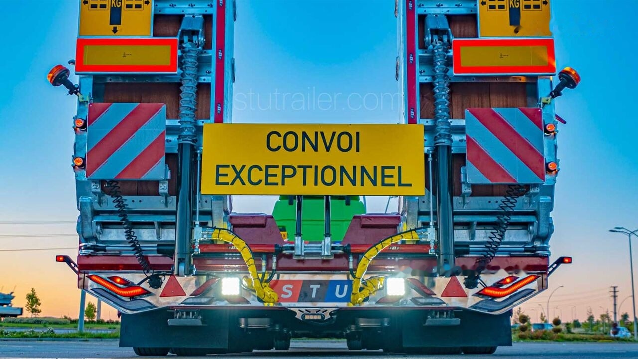 Новый Низкорамный полуприцеп STU 4 Axle Extendable Lowbed Trailer: фото 12