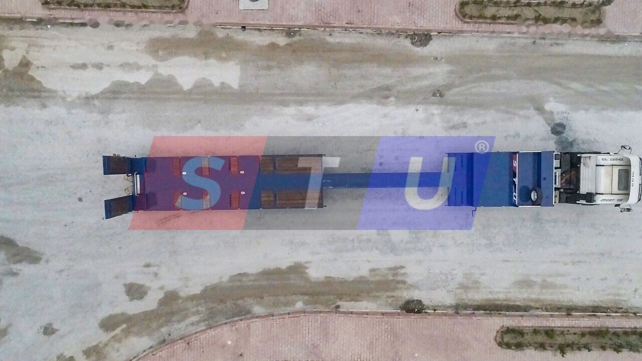 Новый Низкорамный полуприцеп STU 4 Axle Extendable Lowbed Trailer: фото 20