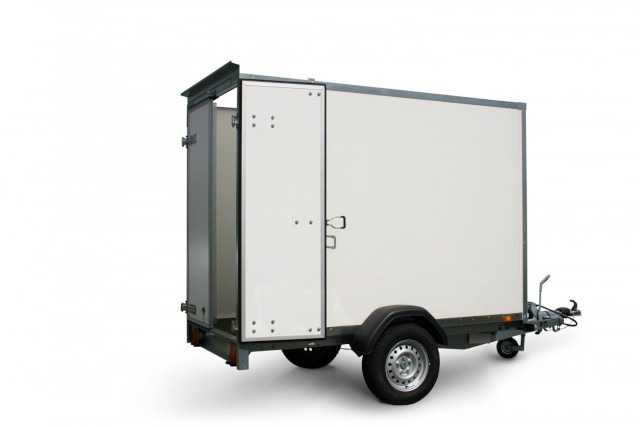 Brenderup Cargo Dynamic CD300BD1300 Türe Kofferanhänger 1,3 to. 300x155x185cm - Прицеп-фургон: фото 1 Brenderup Cargo Dynamic CD300BD1300 Türe Kofferanhänger 1,3 to. 300x155x185cm - Прицеп-фургон: фото 1