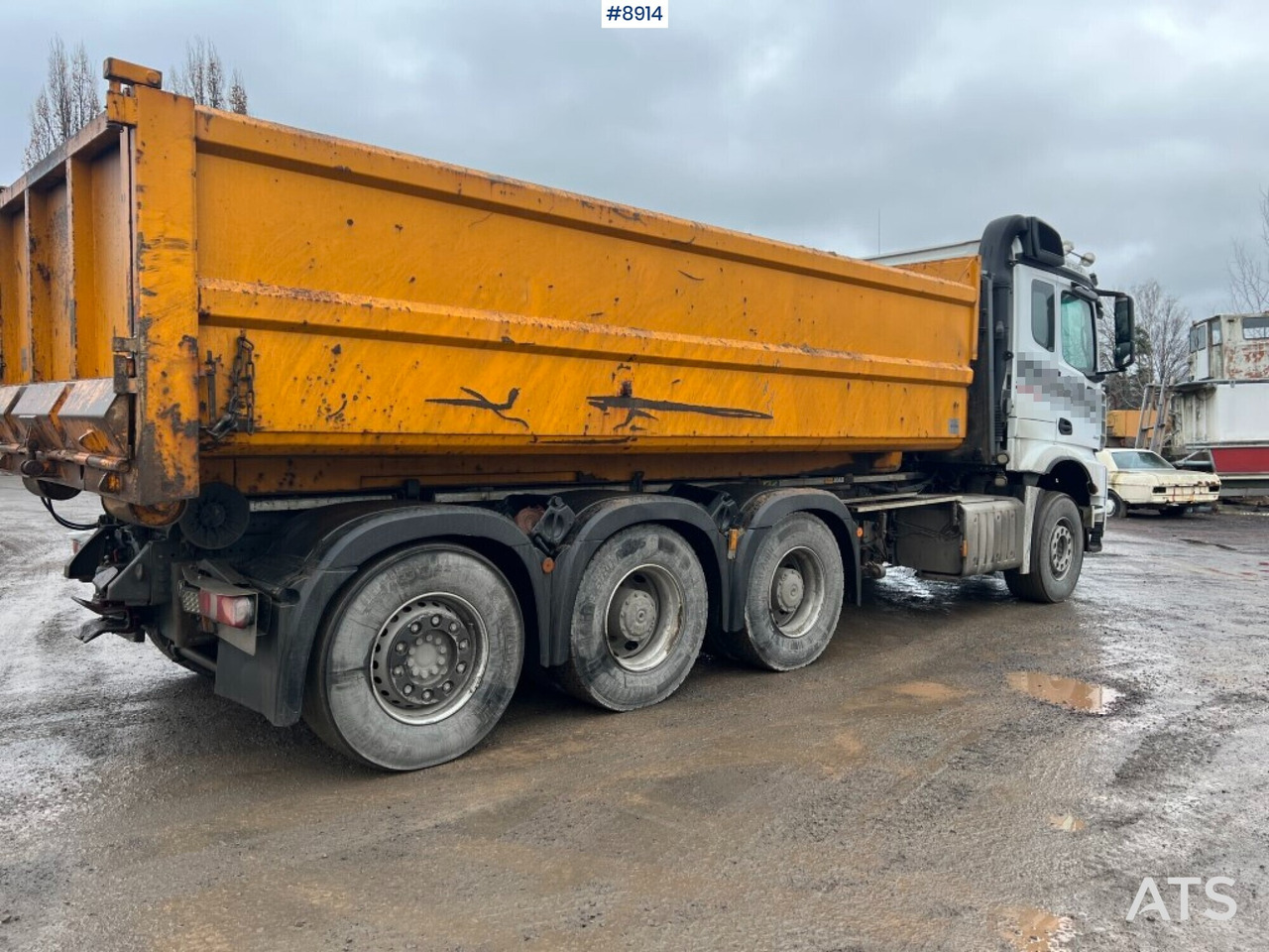 Hooklift Truck Mercedes-Benz Arocs with plow attachments - Крюковой мультилифт: фото 4 Hooklift Truck Mercedes-Benz Arocs with plow attachments - Крюковой мультилифт: фото 4