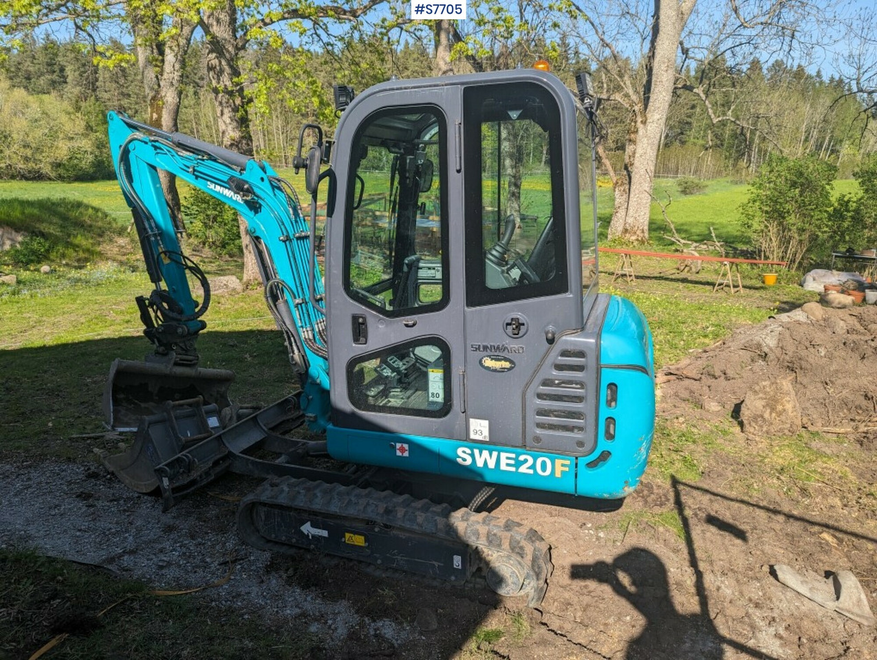Экскаватор Mini excavator Sunward SWE20F with buckets SEE VIDEO: фото 7