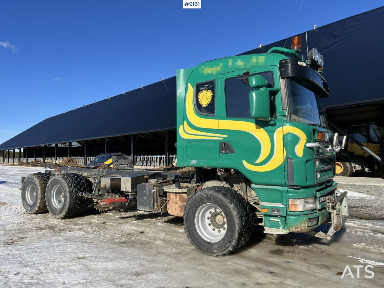 Scania R124 with cameleont quick lock, underbite and plow attachments - Грузовик-шасси: фото 1 Scania R124 with cameleont quick lock, underbite and plow attachments - Грузовик-шасси: фото 1