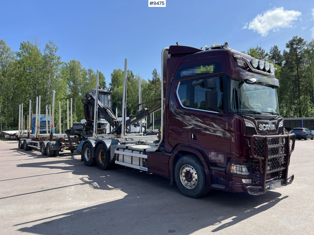 Scania R580 Timmerbil med kran och släp, Timmerekipage - Лесовоз: фото 2 Scania R580 Timmerbil med kran och släp, Timmerekipage - Лесовоз: фото 2