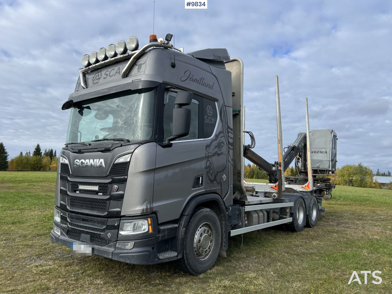 Лесовоз, Автоманипулятор Scania R650 Timber truck with Kesla crane: фото 1