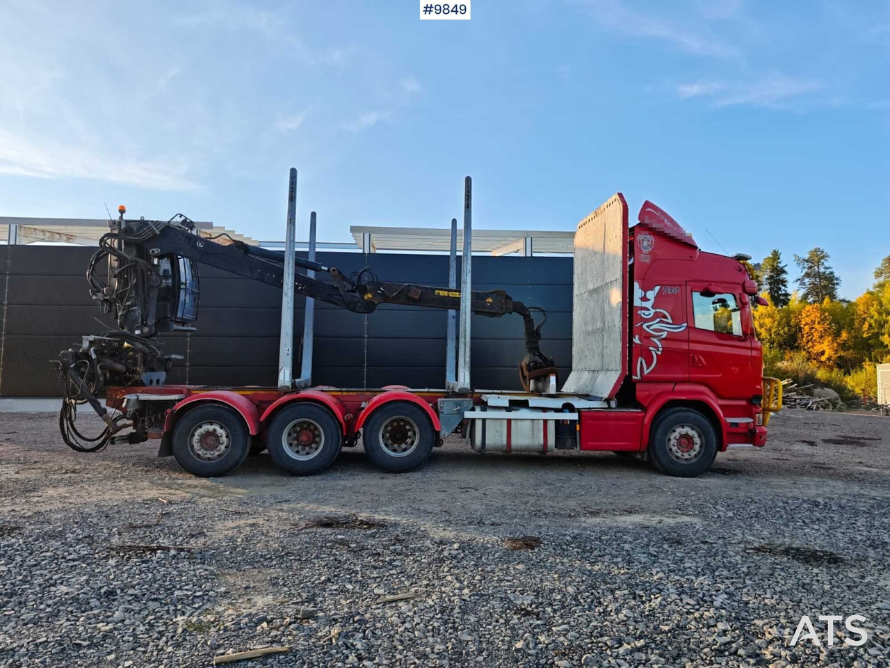 Scania R730 Tridem Timber Truck with Loglift F125S Crane (VIDEO) - Лесовоз, Автоманипулятор: фото 3 Scania R730 Tridem Timber Truck with Loglift F125S Crane (VIDEO) - Лесовоз, Автоманипулятор: фото 3