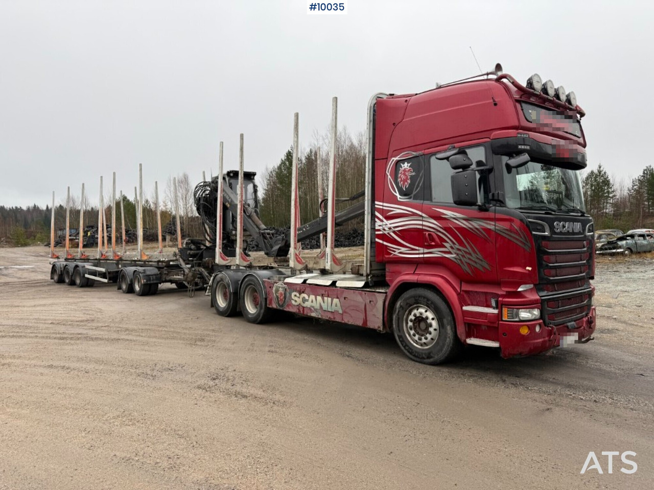 Scania R730 timber truck with crane and trailer (VIDEO) - Лесовоз, Автоманипулятор: фото 2 Scania R730 timber truck with crane and trailer (VIDEO) - Лесовоз, Автоманипулятор: фото 2