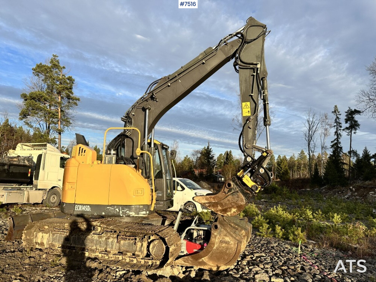 Volvo ECR145DL Crawler excavator with rotor and buckets - Гусеничный экскаватор: фото 1 Volvo ECR145DL Crawler excavator with rotor and buckets - Гусеничный экскаватор: фото 1