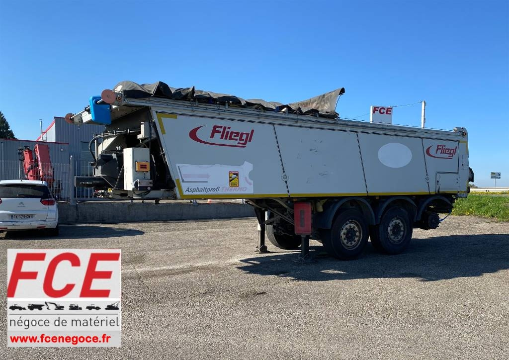 Fliegl THERMO ASS372/Asphalt-Profi endommagée - Полуприцеп с подвижным полом: фото 1 Fliegl THERMO ASS372/Asphalt-Profi endommagée - Полуприцеп с подвижным полом: фото 1