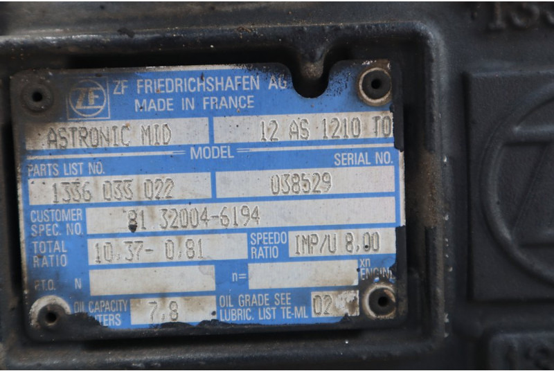 MAN MAN TGL 12.250 - Коробка передач для Грузовиков: фото 5 MAN MAN TGL 12.250 - Коробка передач для Грузовиков: фото 5