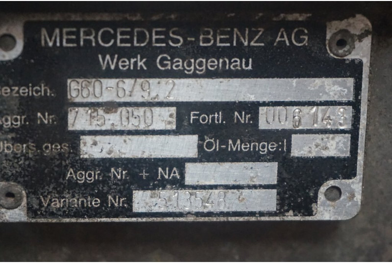 Mercedes-Benz G6-60 MPS 71505010006143 - Коробка передач для Грузовиков: фото 5 Mercedes-Benz G6-60 MPS 71505010006143 - Коробка передач для Грузовиков: фото 5