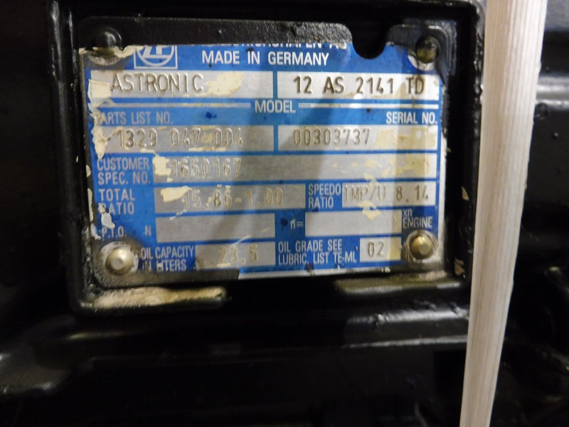 ZF 12AS2141TD+IT DAF - Коробка передач для Грузовиков: фото 5 ZF 12AS2141TD+IT DAF - Коробка передач для Грузовиков: фото 5